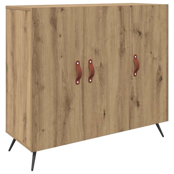 vidaXL Buffet Marron 90 x 34 x 80 cm Bois d'ingénierie