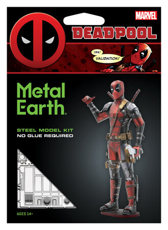 Maquette Metal Earth Marvel Deadpool 7 6 cm
