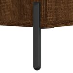 vidaXL Table de chevet chêne marron 40x40x66 cm bois d'ingénierie
