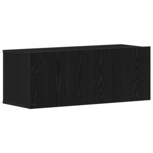 vidaXL Meuble TV Chêne noir 80 x 30 x 30 cm Bois d'ingénierie