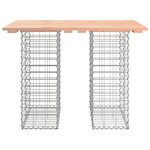 vidaXL Table de jardin Gabion Design 100x70x72 cm Bois massif Douglas