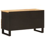 vidaXL Meuble TV Marron 80 x 33 x 46 cm Bois de mangue massif