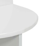 vidaXL Table de chevet 2 Pièces Blanc brillant 40 x 35 5 x 45 5 cm