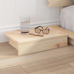 vidaXL Cadre de lit Marron 120 x 190 cm bois
