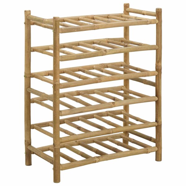 vidaXL Étagère à vin Bambou Naturel