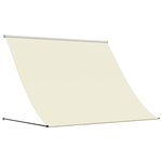 vidaXL Auvent rétractable crème 250x150 m tissu et acier