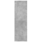 vidaXL Bibliothèque Gris béton 98x30x98 cm Bois d’ingénierie