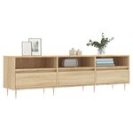 vidaXL Meuble TV chêne sonoma 150x30x44 5 cm bois d'ingénierie