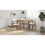 vidaXL Table à manger chêne artisanal 120x60x76 cm bois d'ingénierie