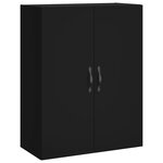 vidaXL Armoire murale noir 69 5x34x90 cm bois d'ingénierie