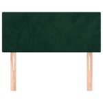 vidaXL Tête de lit Vert foncé 100x5x78/88 cm Velours