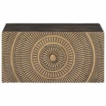 vidaXL Table de chevet faite main Marron café 40 x 30 x 20 cm