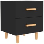 vidaXL Table de chevet Noir 40x35x47 5 cm
