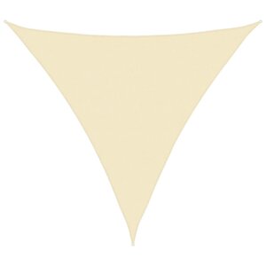 vidaXL Voile d'ombrage 160 g/m² Crème 6x6x6 m PEHD