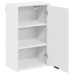 vidaXL Ensemble de mobilier de salle de bain avec tiroir 3 Pièces Blanc