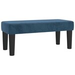 vidaXL Sommier à lattes de lit avec matelas Bleu foncé 90x190 cm