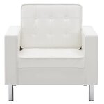 vidaXL Fauteuil Blanc 75x70x75 cm Similicuir