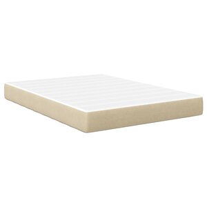 vidaXL Matelas de lit à ressorts ensachés en gris clair et vert  confort moyen  140x200x20 cm tissu