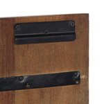 vidaXL Tête de lit multicolore 120 cm bois massif récupération