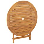 vidaXL Ensemble à manger de jardin 5 Pièces résine tressée et bois massif