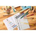 Crayon de couleur EASYcolors pour droitier  étui de 12 + 1 taille-crayon STABILO