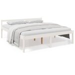 vidaXL Lit pour personne âgée sans matelas 200x200 cm bois pin massif