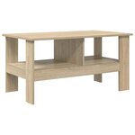 vidaXL Table basse Chêne Sonoma 90 x 50 x 45 cm Bois d'ingénierie