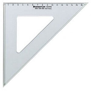 Équerre Mars® 567 25 cm angle 45°/45°