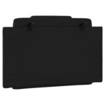vidaXL Coussin de tête de lit noir 90 cm similicuir