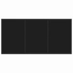 vidaXL Table de Jardin Noir 140 x 80 x 73 cm Teck massif