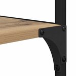 vidaXL Étagère Chêne artisanal 50 x 33 x 188 5 cm Bois d'ingénierie