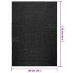 vidaXL Tapis ZIZUR 160x230 cm aspect de jute intérieur extérieur