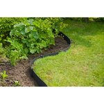 Nature Ensemble de bordure de jardin H7 5 cm x 10 m avec piquet noir