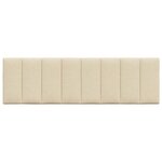 vidaXL Coussin de tête de lit Hanko crème 160 cm tissu