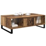 vidaXL Table basse Bois ancien 104 x 60 x 35 cm Bois d'ingénierie