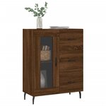 vidaXL Buffet chêne marron 69 5x34x90 cm bois d'ingénierie