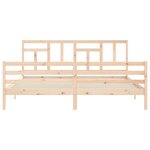 vidaXL Cadre de lit sans matelas 200x200 cm bois massif