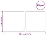 vidaXL Feutre de bassin 500 g/m² 1 x 10 m