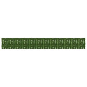 vidaXL Écran de balcon avec feuilles Vert 600 x 75 cm