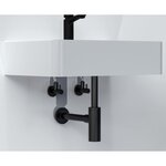 SCHÜTTE Vanne d'angle MS avec rosette 10 mm noir