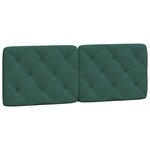 vidaXL Cadre de lit sans matelas vert foncé 140x200 cm velours