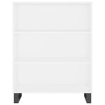 vidaXL Buffet haut Blanc 69 5x34x180 cm Bois d'ingénierie