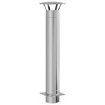 vidaXL Extension de Conduit Argent 35 x 35 x 132 cm Acier inoxydable