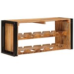 vidaXL Étagère à vin 100 x 45 x 33 cm Bois de mangue brut solide