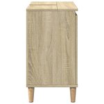 vidaXL Meuble d'évier chêne sonoma 58x33x60 cm bois d'ingénierie