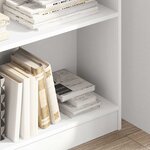 vidaXL Bibliothèque blanc 80x24x109 cm bois d'ingénierie