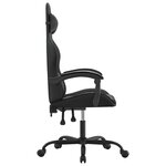 vidaXL Chaise de jeu Noir Similicuir