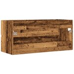 vidaXL Armoire lavabo vieux bois 100x38 5x45 cm bois d'ingénierie