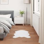 vidaXL Tapis en Fourrure Synthétique de Lapin Olite Blanc 80 x 120 cm