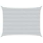 vidaXL Voile d'ombre Gris clair et blanc 4 × 3 m